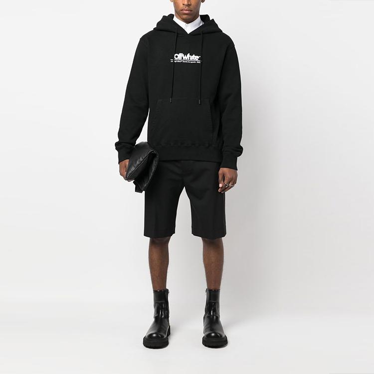 OFF WHITE Худи с массивным логотипом OMBB097S23FLE0051001