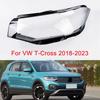 Для VW Volkswagen T-Cross 2018 - 2023 Крышка фары Автомобильная стеклянная линза фары Корпус лампы Замена оригинального абажура