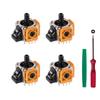 4 Pieces Joystick Replacement for PS4 Controller Precise and Accurate Thumbstick Analog Parts Stick Drift Fix Repair Kit for PS4 Xbox One Controller