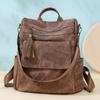 Женский мягкий кожаный рюкзак большой вместимости для школьников, школьный рюкзак с кисточками для путешествий