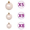Artificial Nordmann Christmas Tree with LED Lights & Ornaments Green 180 cm
