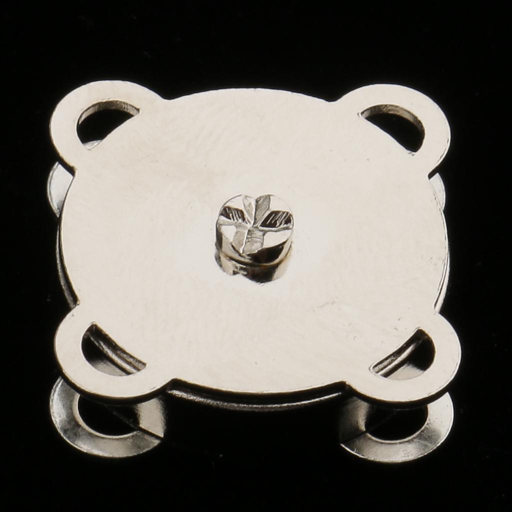 Магнитные застёжки для сумок диаметром 18 мм, 10 штук в наборе