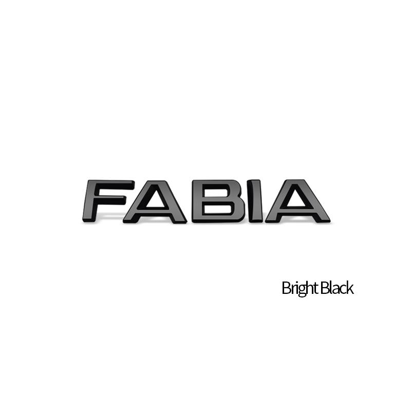 MBOF6 Car-Styling Metal Emblem Bright Black Badge For Skoda Laurin & Klement 4x4 Yeti Octavia Superb Fabia Kamiq Karoq Kodiaq Rapid