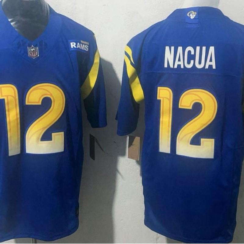 Rams 3rd Generation Embroidered Football Jersey Men Sports Training Game Wear