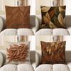 Домашний Декор Коричневый Узор с Листьями Декоративная Наволочка Наволочка для Подушки Подходящая для Дивана Спальни Автомобиля