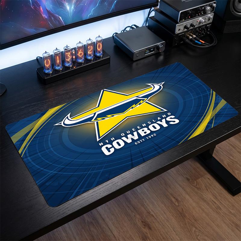 Коврик для мыши с узором North Queensland Cowboys Анти?Нескользящий резиновый коврик для стола для игр, работы, украшение рабочего стола