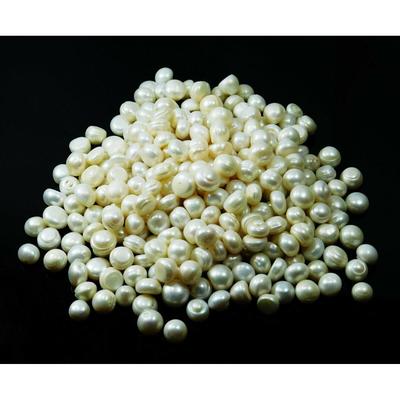 Cabochon Cut 100 Pcs Natural White Pearl Lot Loose Gemstone