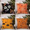 Счастливого Хэллоуина Страшная наволочка с паутиной Диван Гостиная Спальня Двусторонняя печать Подушка Подушка для сна Наволочка