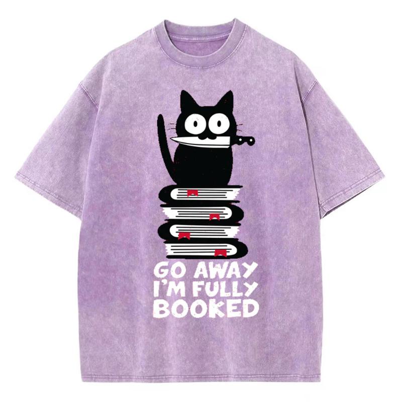 Летняя распродажа, женская футболка с принтом «Черная кошка» из выстиранного денима, хлопковая свободная футболка с коротким рукавом, студенческий топ высокого качества, милый
