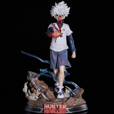 27 см HUNTER×HUNTER Аниме Мультфильм Киллуа Золдик Модель Настольное Украшение Коллекция Подарок на День Рождения Игрушка