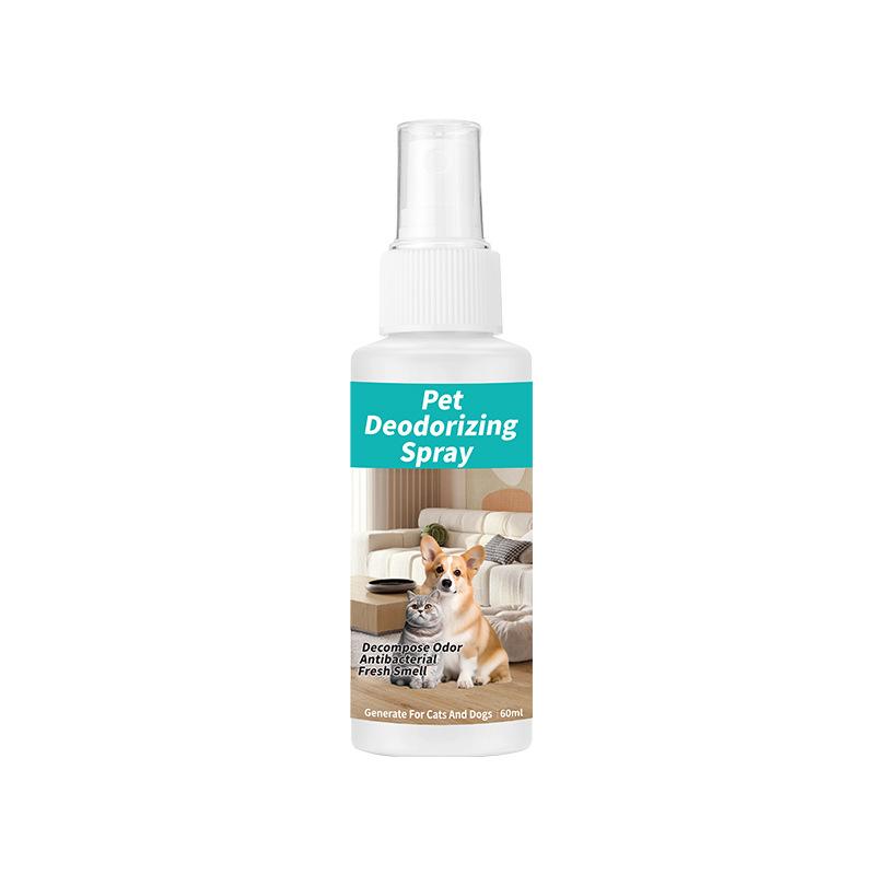 Cross-Border Pet Deodorant Spray: 60ml Odor-Eliminating Perfume for Dogs and Cats