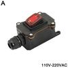 Inline Power Cord 110V-220V 12V-24V Marine Rocker Switch On/Off Waterproof IP67 Junction Box 20A High Current Connetor Outdoor