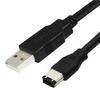 JUNSUNMAY 3m 480Mbps Firewire IEEE 1394 6 Pin Male To USB 2.0 Male Adapter Converter Cable