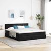 Maison Exclusive - Cadre de lit ottoman avec matelas noir 200x200cm velours