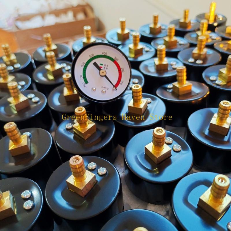 F68D Negative Pressure Meter with Clear Scale Durable Vacuum Pressure Gauge 7.2mm