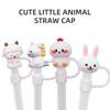 10 ШТ./5 ШТ./1 ШТ. - Силиконовая крышка для соломинки - Большой диаметр 10 мм - Милая форма животного