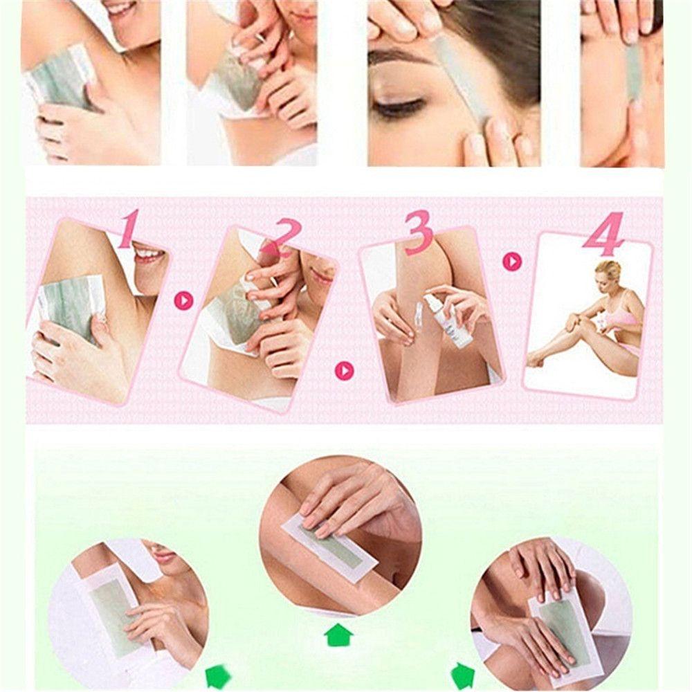 Формула для депиляции, полоски с холодным воском, удаление волос на лице и теле, лента для формирования бровей, бумага для эпиляции