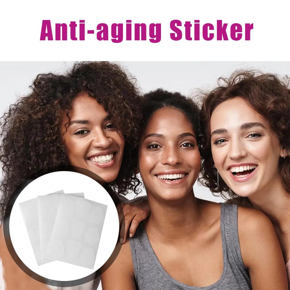 Линия лица, морщины, провисание кожи, подтяжка ленты, линия хмурой улыбки, пластыри против морщин на лбу, антивозрастная наклейка