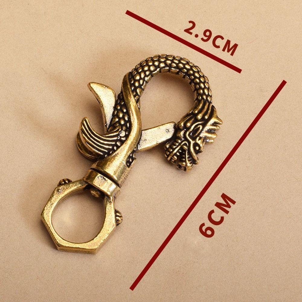 Quick Release Brass Keyring Buckle Accessories Safety Spring Hook New Key Clip Outdoor Tool