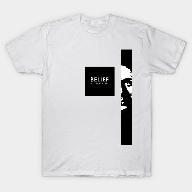 Женская футболка Nitzer Ebb Belief с принтом во все лицо в стиле харадзюку, кавайная футболка на лето с коротким рукавом, женская футболка, топ, футболка