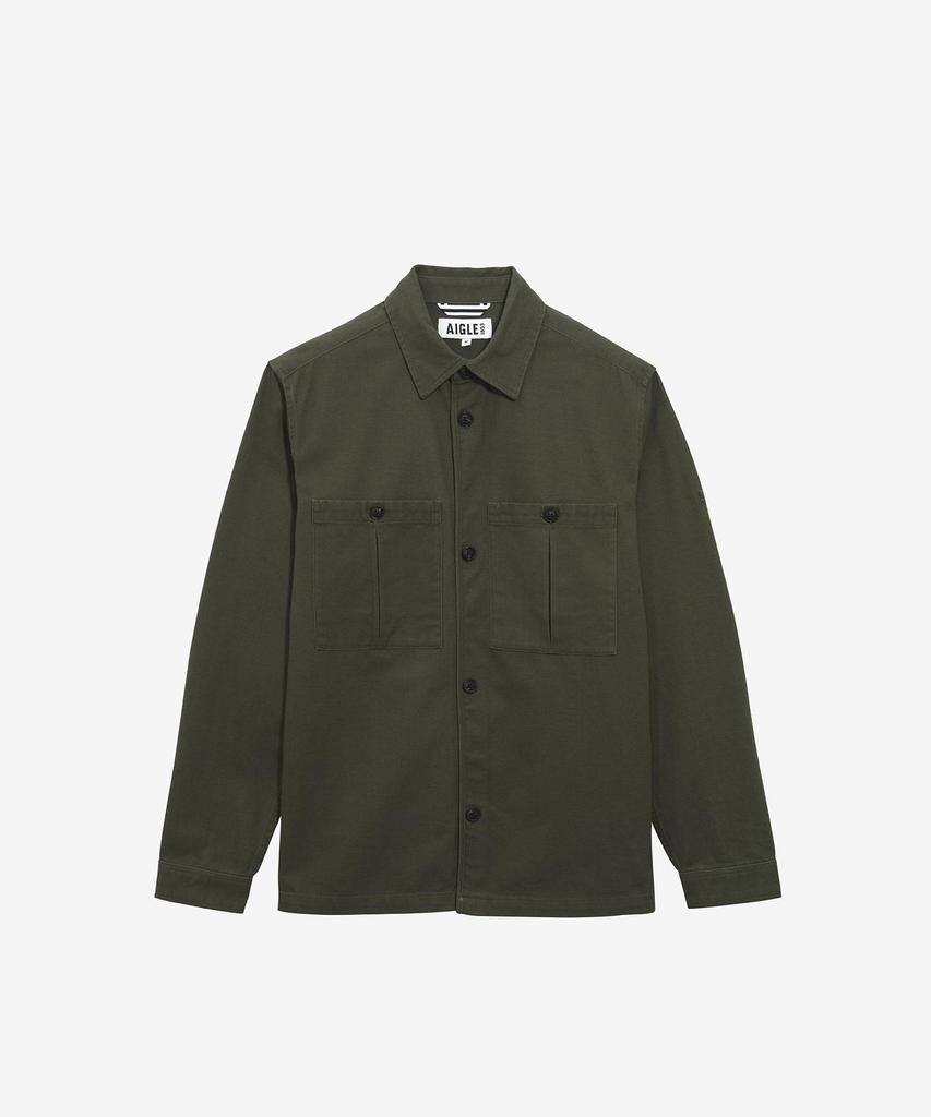 Aigle Men'S Cotton Twill Overshirt Aiw24Mshi007Avo