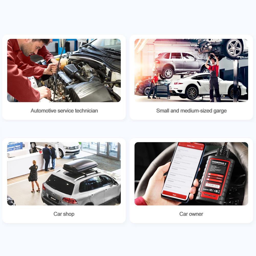 THINKCAR THINKDIAG 2 / KINGBOLEN Ediag Plus CAN FD Все системы 15 Сервисов Сброса Кодирование ЭБУ Сканер OBD2 Автомобильный Диагностический Инструмент