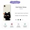 For iPhone 16e Case Cute Love Cat Pattern Printing Straight Edge TPU Phone Back Cover
