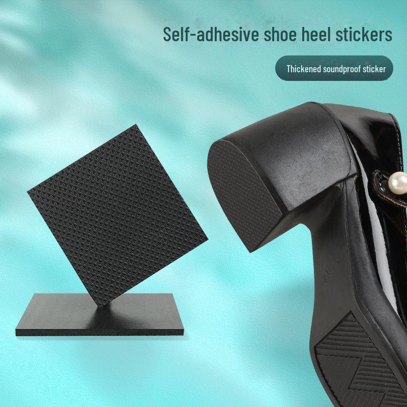 Нескользящие наклейки на пятку: Износостойкие самоклеящиеся шумоподавляющие накладки для износостойких высоких каблуков.