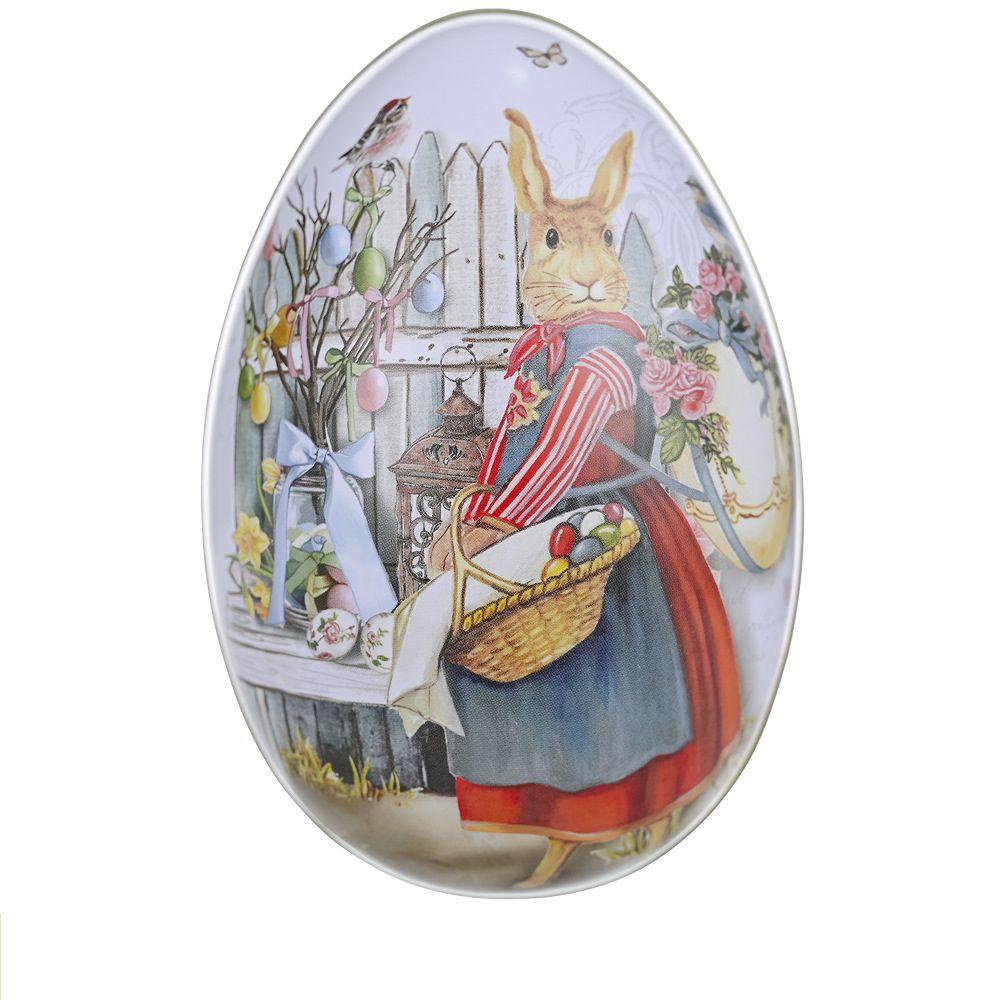 Unique Easter Egg-shaped Metal Tin For Candies Biscuits And Gifts