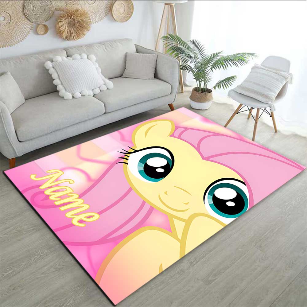Little Pony (18) Customize your name rug, office chair cushion, home bedroom living room gift.
