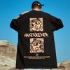 ZAZOMDE Fashion Oversized Tshirts Bear Print Unisex TShirt Summer Hip Hop Loose Tee High Street Tops Short Sleeve Cotton Clothing