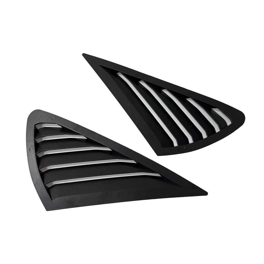 Накладки на зеркала для Ford Focus MK2 Хэтчбек 2005-2011 Автомобильная задняя решетка на окно Боковая жалюзи Накладка Декоративная наклейка Вентиляционная накладка ABS Карбон