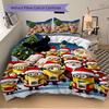 3Pcs Christmas Minions Celebration Bedding Sets For All Sizes New 3D Printed Bed Cover Comforter Duvet Cover Pillowcase Bedroom Decoration