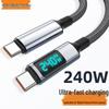 Двусторонний кабель Type-C мощностью 240 Вт: Быстрая зарядка для ноутбуков Apple и Huawei, 6А