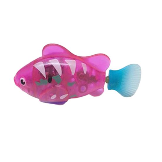 Игрушка Рыбка для Плавания со Светодиодной Подсветкой Водонепроницаемая Работающая от Батареек Симуляция