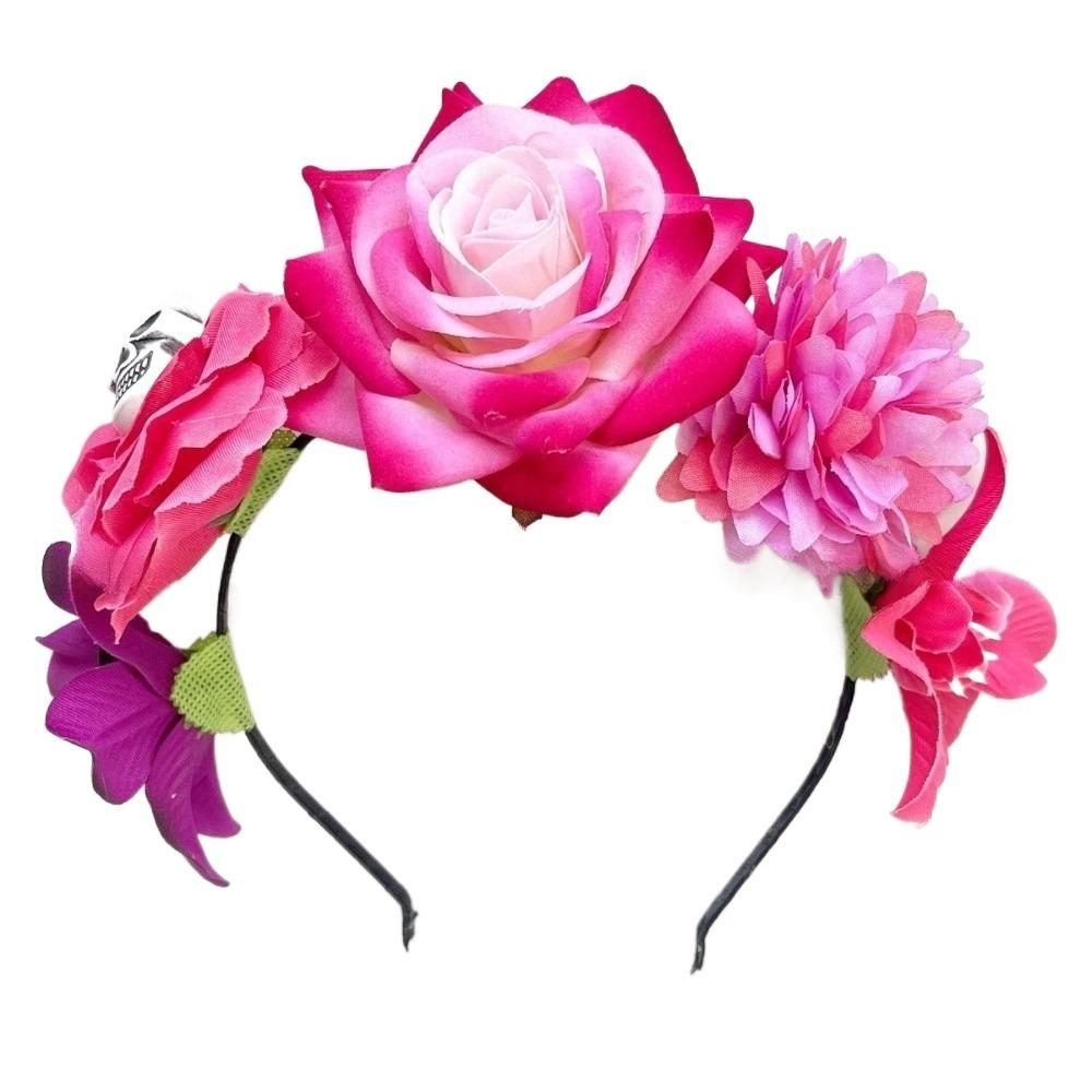 Skull Halloween Headband Ghost Claw Party Headpiece Fashion Floral Hair Hoop Wedding