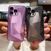 Зеркальный чехол с блестящими кристаллами и бриллиантами для Samsung Galaxy A54 A34 A24 A14 A23 A53 A73 S22 S23 S24 Ultra Plus iPhone 15 14 13 12 11 Pro Max Жесткий чехол для ПК