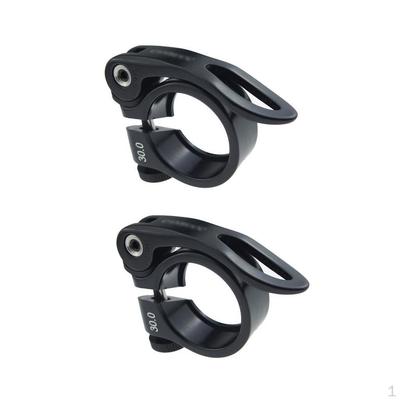 2 шт. Зажим подседельного штыря велосипеда 30 мм Алюминиевый сплав Зажим для трубы Подседельный штырь велосипеда для горного
