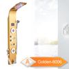 LED Light Bathroom Shower Panel Intelligent LCD Shower Column System with 6 Modes Rain Waterfall Massage Jet Bath Mixer Tap