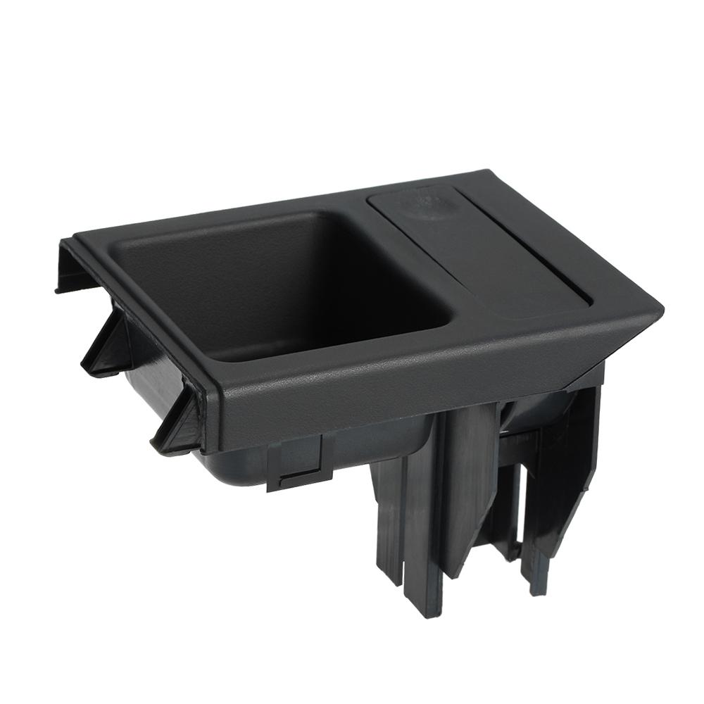 Автомобильный передний центральный консольный подстаканник для напитков + лоток для монет для BMW 3 серии E46 1998 2004 черный