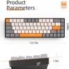 60% Wireless Mechanical Keyboard Bluetooth Dual Mode Hot-Swappable Mini 68-Key Red Switch for PC PS4 Xbox iPhone iPad