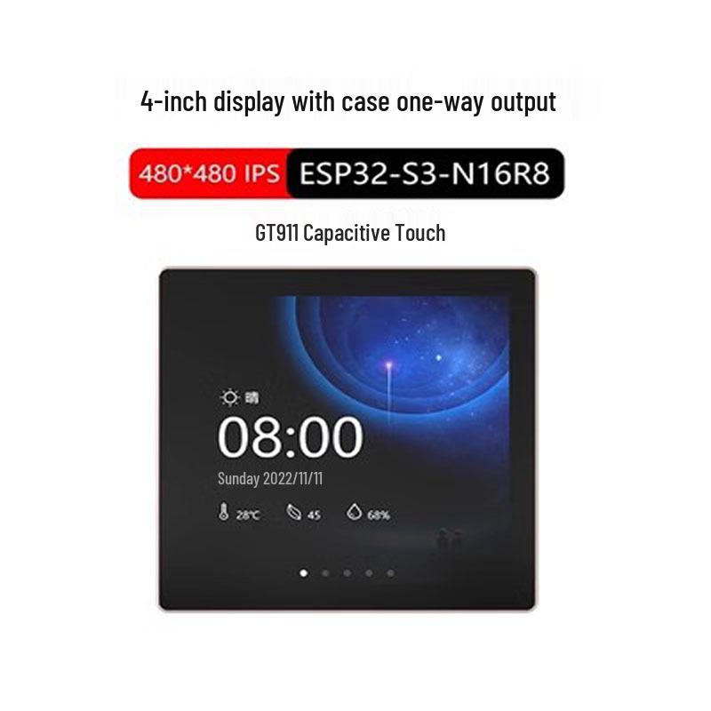 ESP32-S3 4” IPS Сенсорный Экран Двухъядерная Плата Разработки Управления Умным Домом с Корпусом