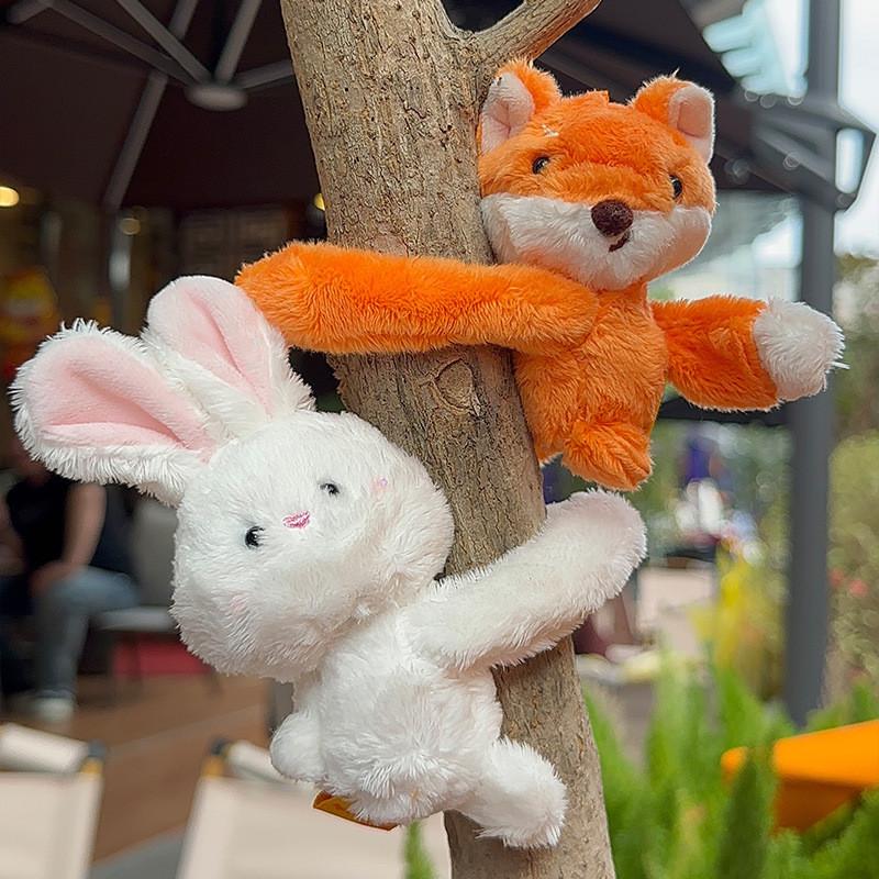 Милая обезьянка кролик лиса собака пингвин мультяшная пара животных плюшевая игрушка подвеска