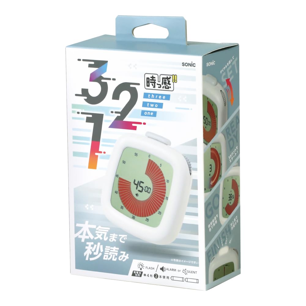Обучающий таймер Sonic LVH-7903-W, Toki Sapo, Таймер, 3, 2, 1! белый