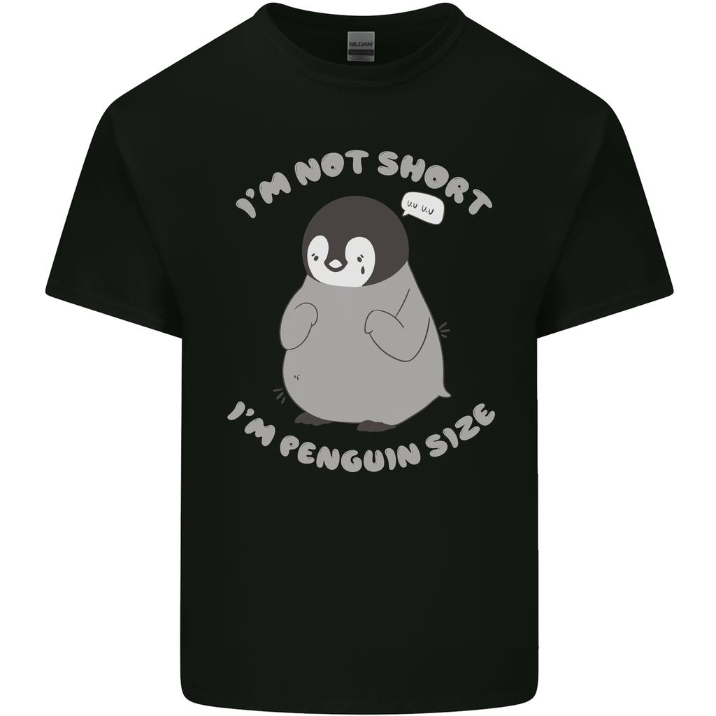 Im Not Short Im Penguine Size Funny Unisexs Light Cotton TShirt