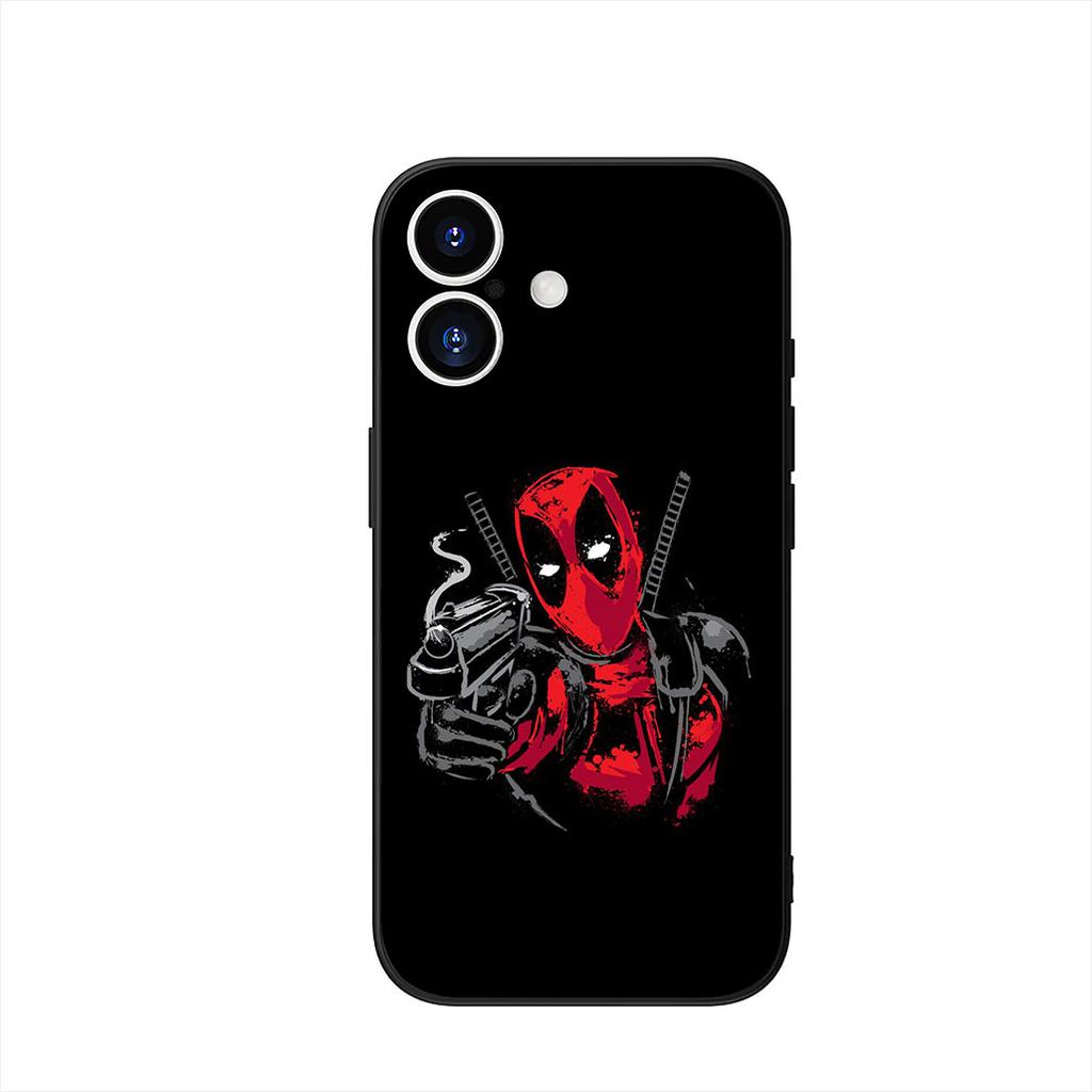 Чехол для телефона Apple iPhone 17 16 11 Pro XS Max 16E 6 7 8 Plus SE 2022 X XR 6S Air Case Супергерой Marvel Дэдпул Супергерой