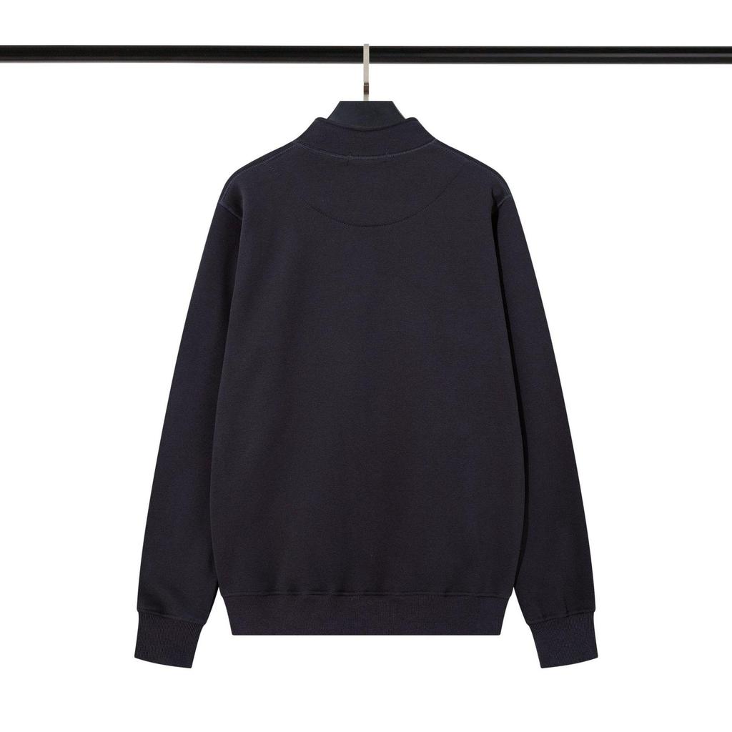 Толстовка на молнии с воротником-стойкой Cross Classic Stone из плотного флиса