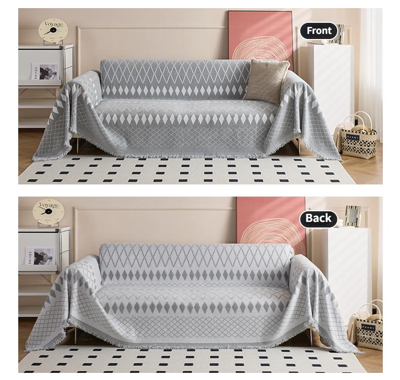 Blankets Knitted Nordic Sofa Towel Bohemia Sofa Cover Full Blanket Striped Room Bedside Home Decoration Picnic Carpet