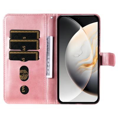 Для TECNO Camon 30S Pro 4G/Camon 30S 4G Чехол Кошелек на молнии Текстура телячьей кожи PU кожа Чехол для телефона