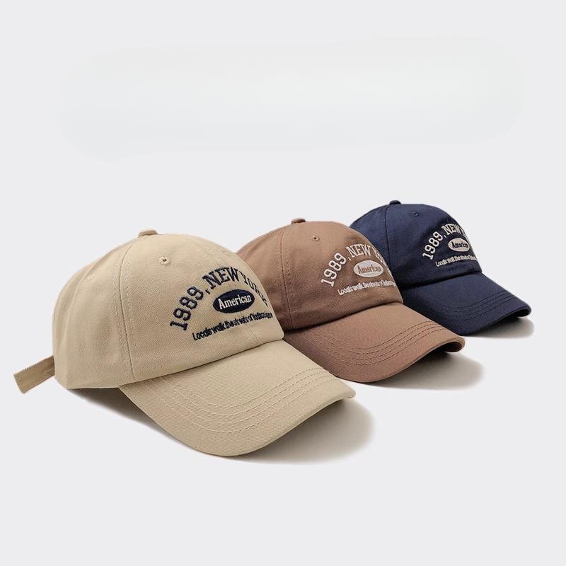 Korean Retro Baseball Caps for Women Are Versatile In Autumn and Winter and Street Letter Embroidered Baseball Caps for Couples In Summer